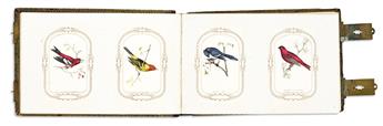 (NATURAL HISTORY.) Louis Prang & Co. Collectors album of petite Prang Chromo cards of American natural history subjects.